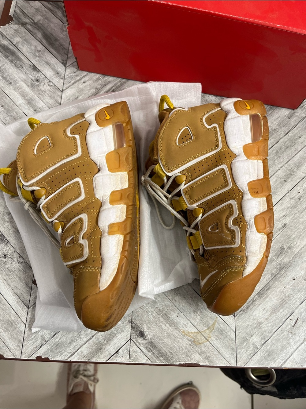 Nike Kids Brown and White Athletic Sneakers